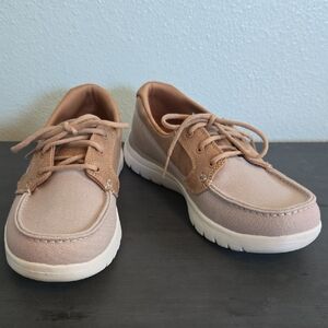 Skechers Go Walk Lite Goga Mat Boat Shoes Size 8.5